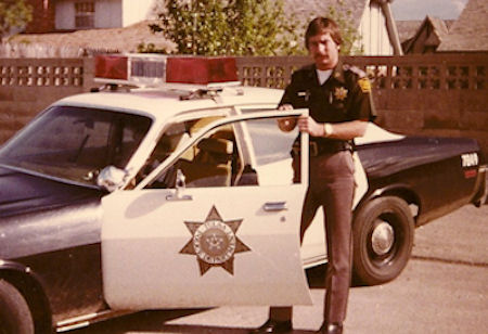 Tom and the 1978 Tulsa Police Plymouth Fury.