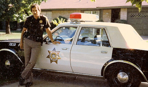 Tom Vallely and Tulsa Police 1986 Plymouth Fury.