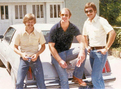 Tim Barret, Tom Fultz and Tom Vallely in about 1979.