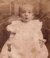 Hugh Vallely 1 year old in 1899