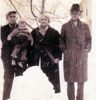 In 1940 it snowed in Birmingham--Hugh Vallely, Steve, Bridget Dugan Vallely, Charles Francis Vallely