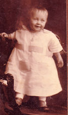 Virginia Vallely 1 year old in 1918